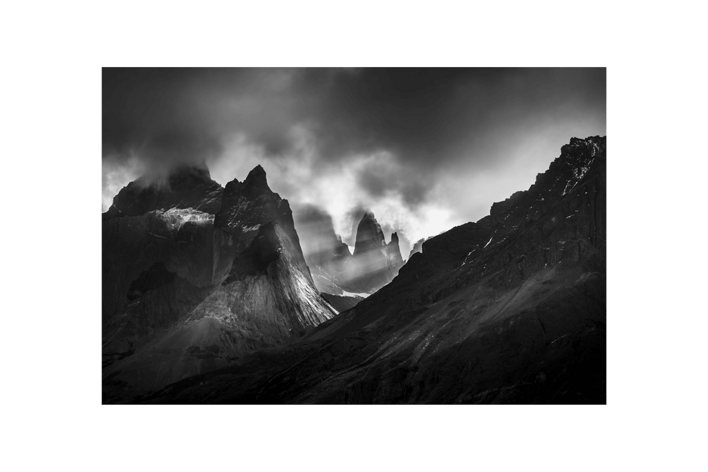 Torres del Paine Light Beams, Chili - Jack Curran Photography